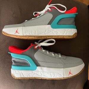 Jordan Kids Sneakers in Gray, Red, and Teal